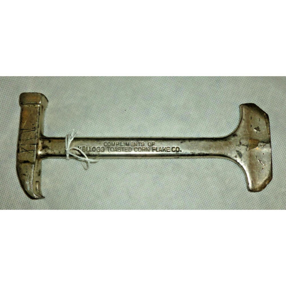 VINTAGE 1908 B-R MFG. Co.-KELLOGG TOASTED CORN FLAKE CO. HAMMER‎ PRY BAR-RARE